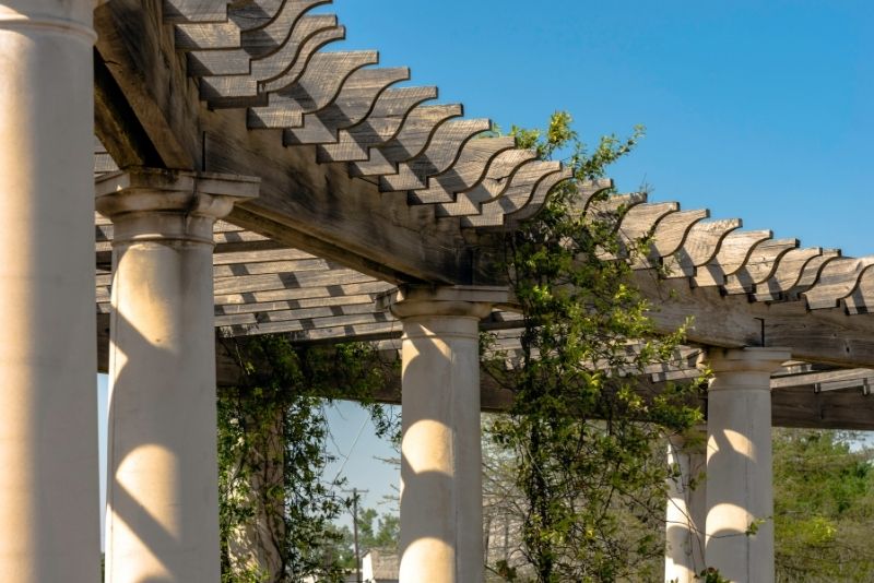 timber patio roof